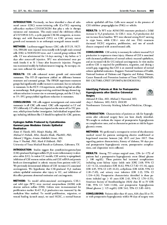 (PDF) Hydrogen Sulfide Produced by Cystathionine-Gamma-Lyase Mediates ...
