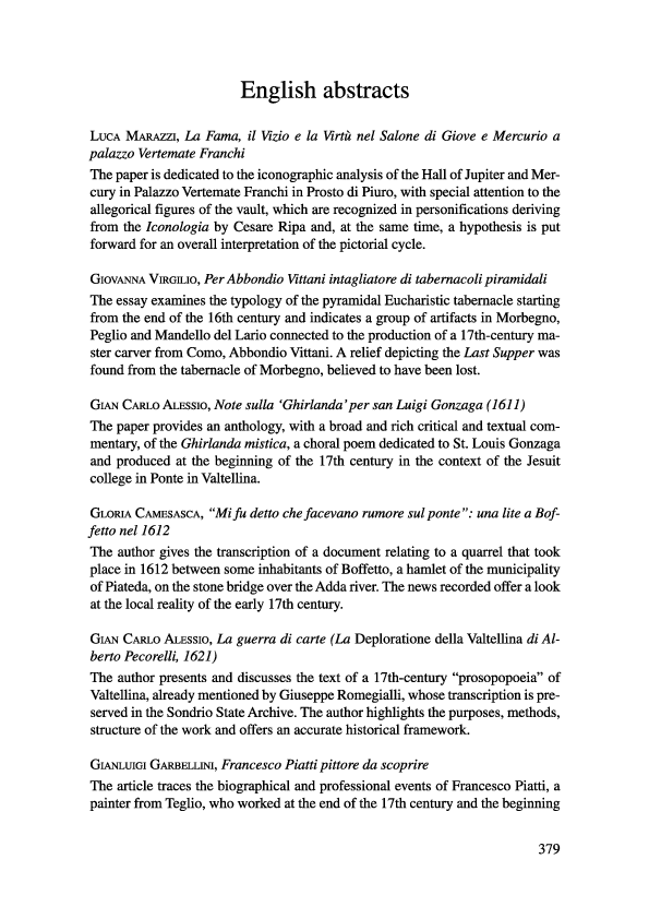 (PDF) Bollettino della Società Storica Valtellinese, 74, 2021