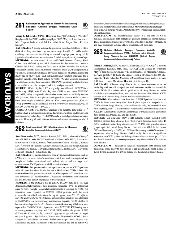 (PDF) Gastrointestinal (GI) Manifestations in Common Variable ...