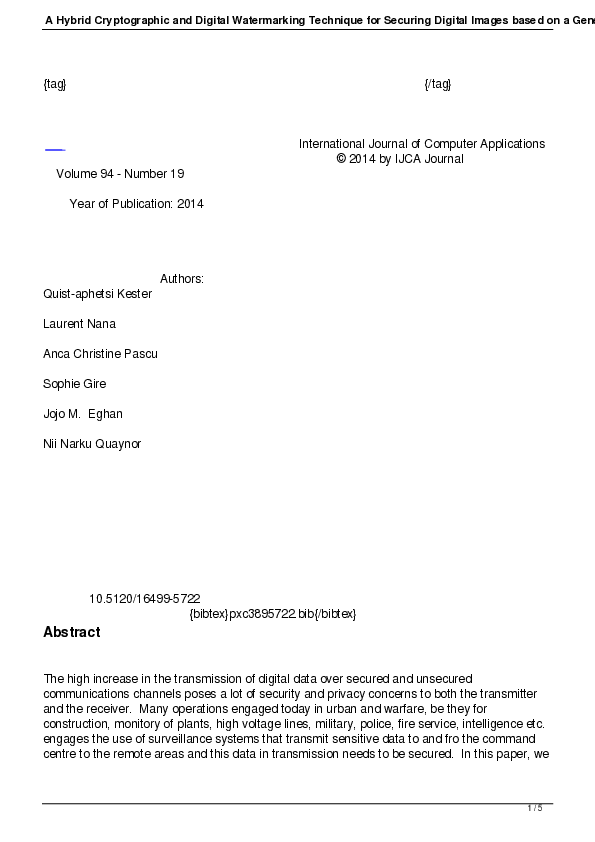 (PDF) A Hybrid Cryptographic and Digital Watermarking Technique for ...