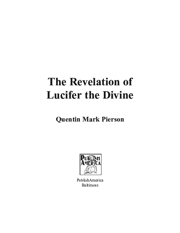 (PDF) The Revelation of Lucifer the Divine