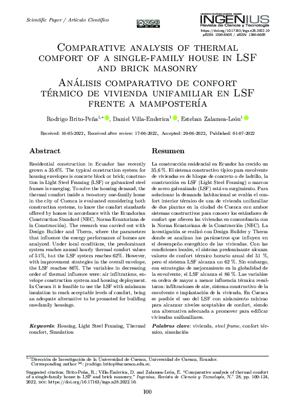 (PDF) Comparative analysis of thermal comfort of a single-family house ...