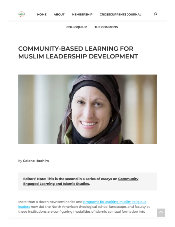 (PDF) Community-Based Learning for Muslim Leadership Development