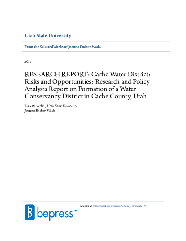 (PDF) Cache Water District Report_Welsh and Endter-Wada_Oct 20 2016.pdf