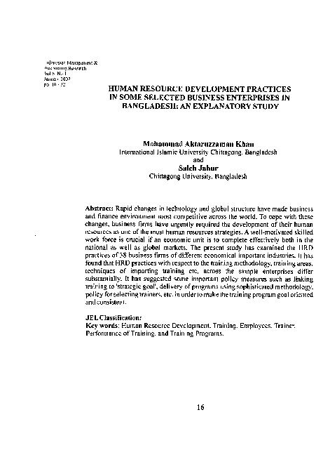 (PDF) Human Resource Development Practices in Some Selected Business ...
