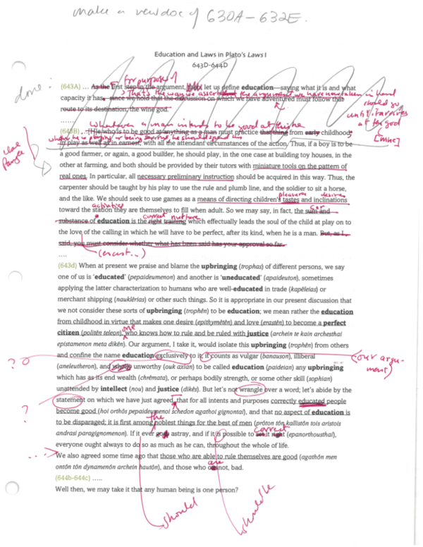 (PDF) Plato's Laws Book I on Laws and Education Paul Bullen