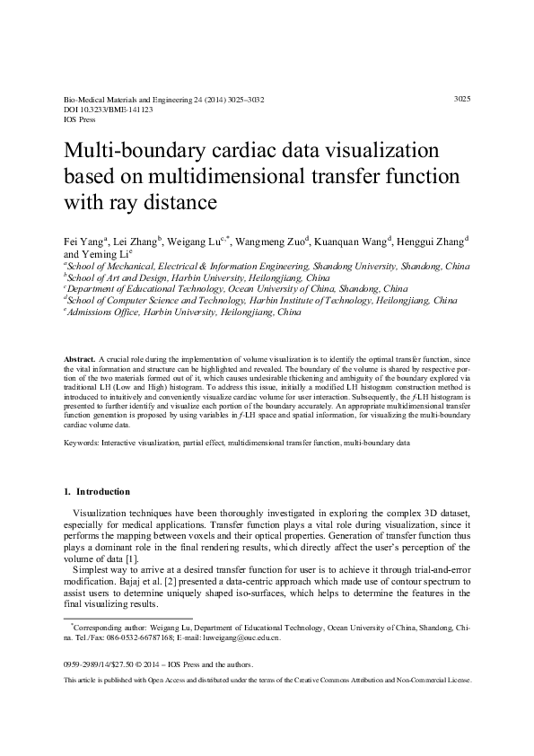 (PDF) Multi-boundary cardiac data visualization based on ...