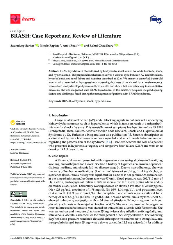 (PDF) BRASH Case Report and Review of Literature Rahul Chaudhary Academia.edu