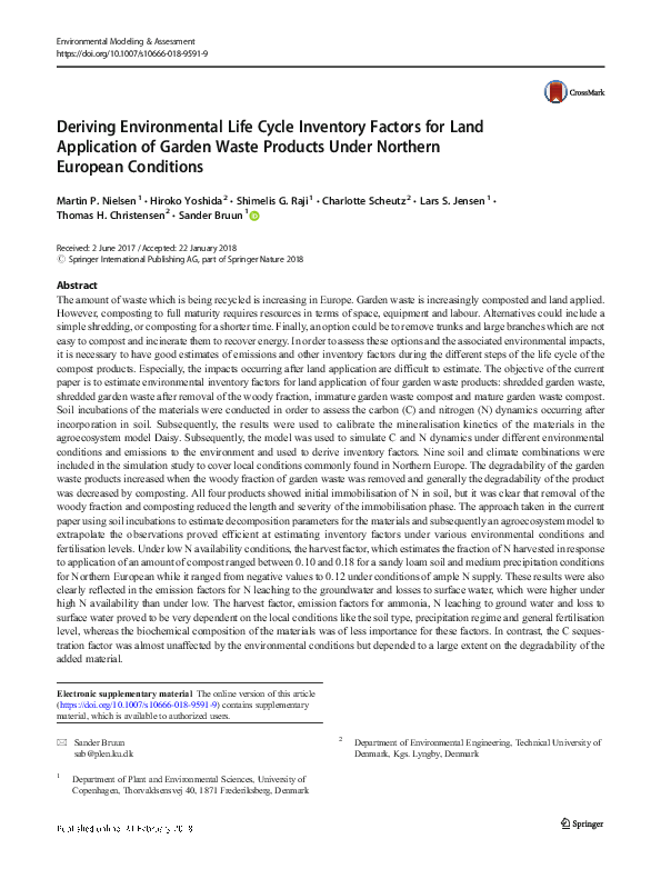 (PDF) Deriving Environmental Life Cycle Inventory Factors for Land ...