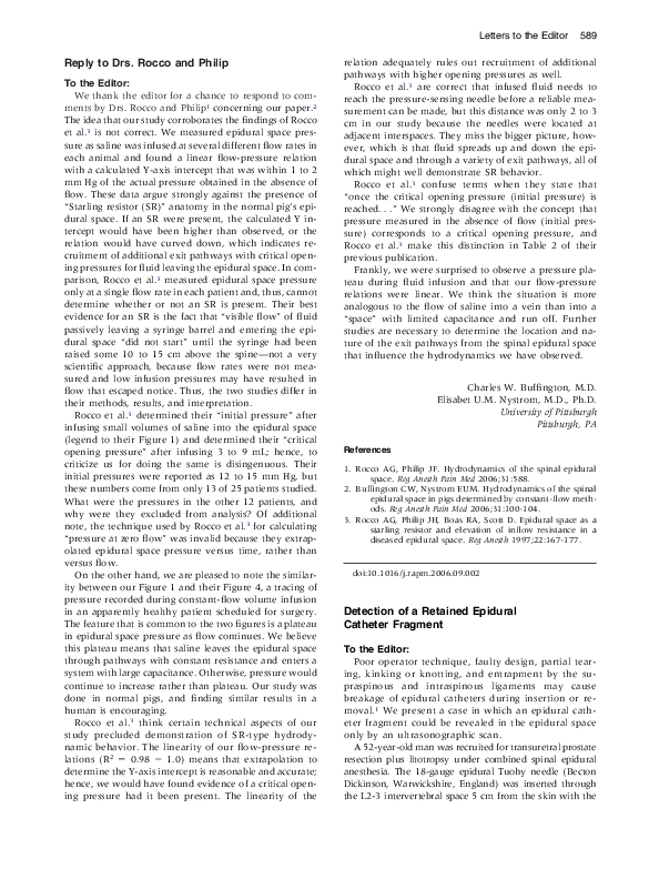 (PDF) Detection of a Retained Epidural Catheter Fragment Kazim
