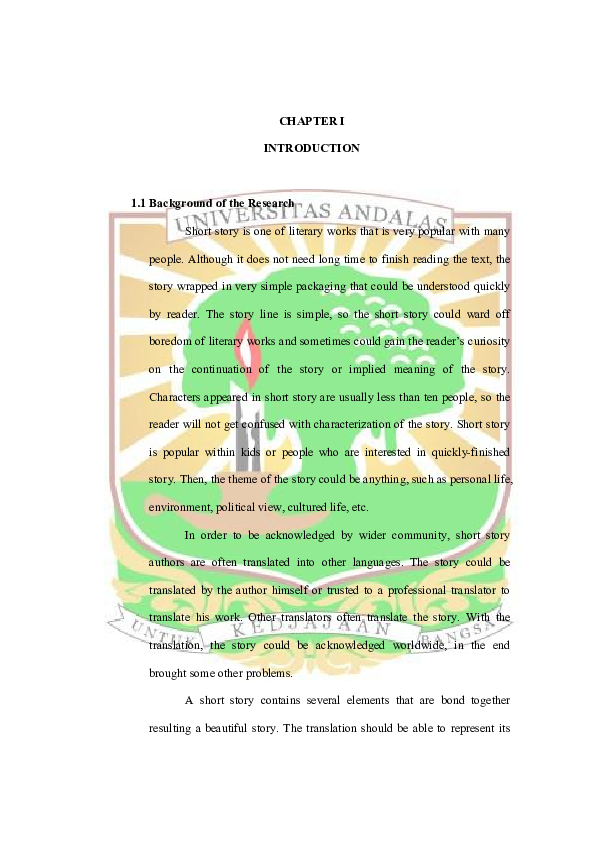 (PDF) An Analysis of Translation Accuracy of Indonesian Short Story ...