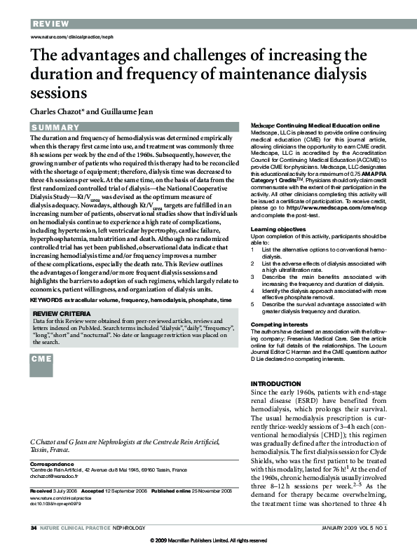 (PDF) The advantages and challenges of increasing the duration and