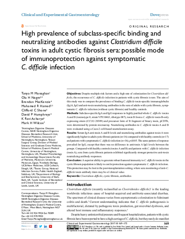 (PDF) High prevalence of subclass-specific binding and neutralizing ...