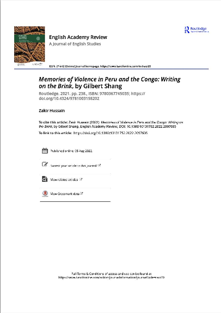 (PDF) Memories of Violence in Peru and the Congo: Writing on the Brink ...