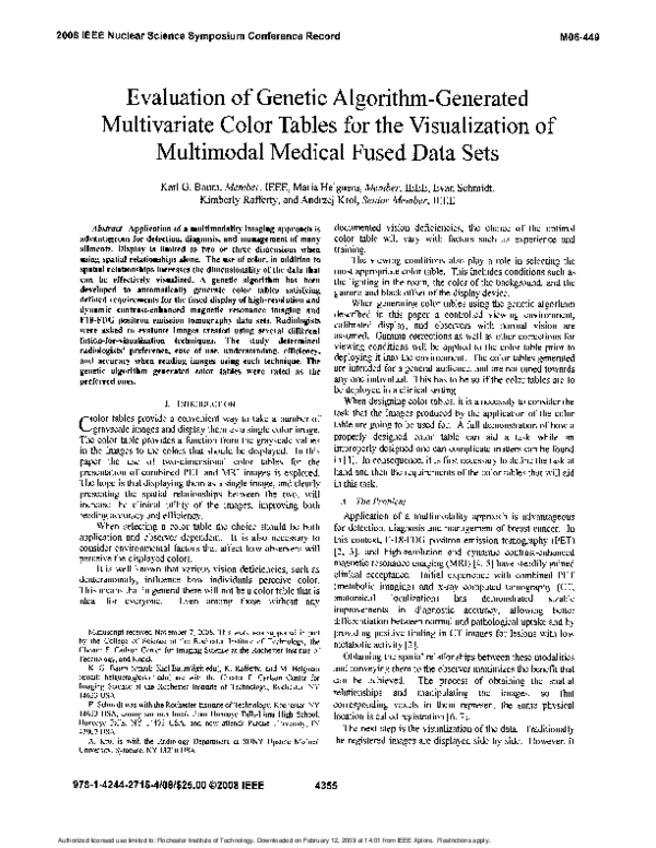 (PDF) Evaluation of genetic algorithm-generated multivariate color ...