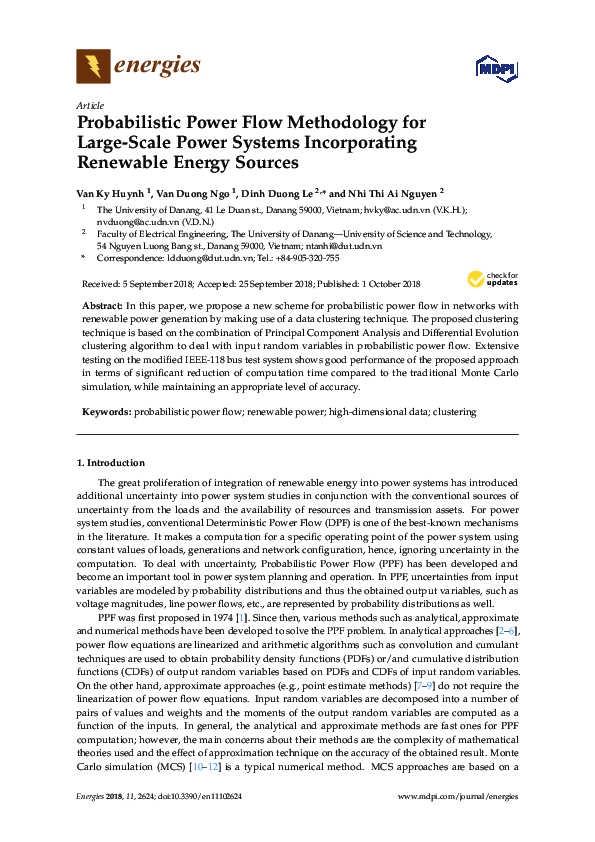 (PDF) Probabilistic Power Flow Methodology for Large-Scale Power ...