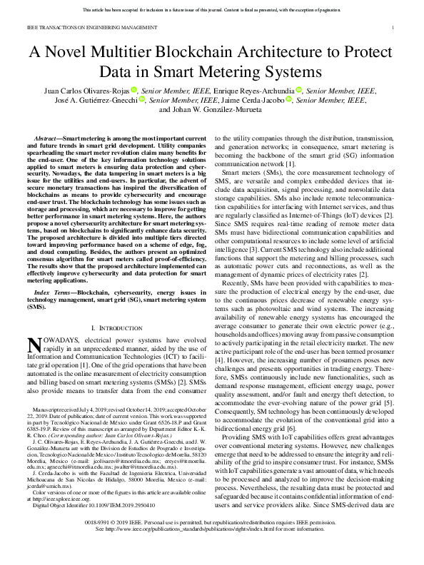 (PDF) A Novel Multitier Blockchain Architecture to Protect Data in ...