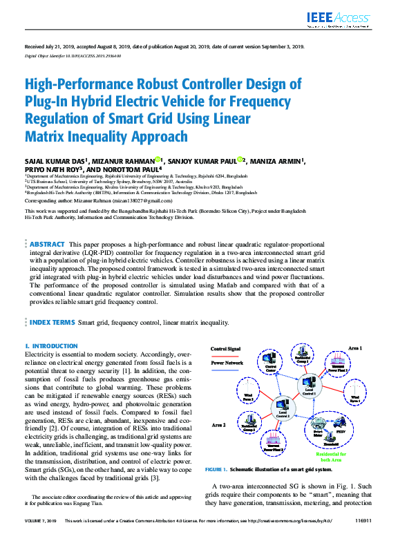 (PDF) Analysis of the plug-in hybrid electric vehicle for the smart ...