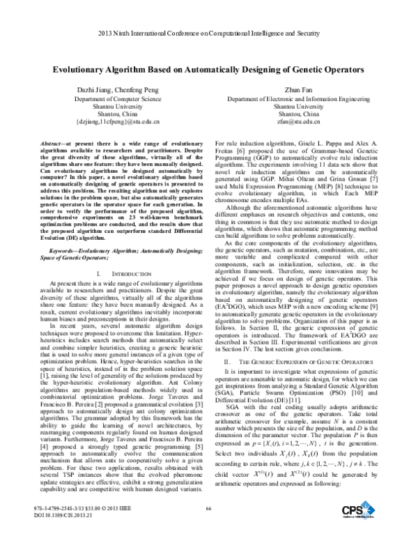 (PDF) Evolutionary Algorithm Based on Automatically Designing of ...