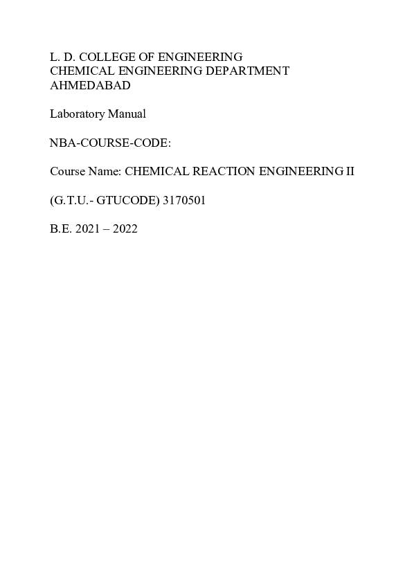 (DOC) Lab manual CRE II