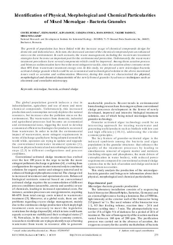 (PDF) Identification of Physical, Morphological and Chemical ...