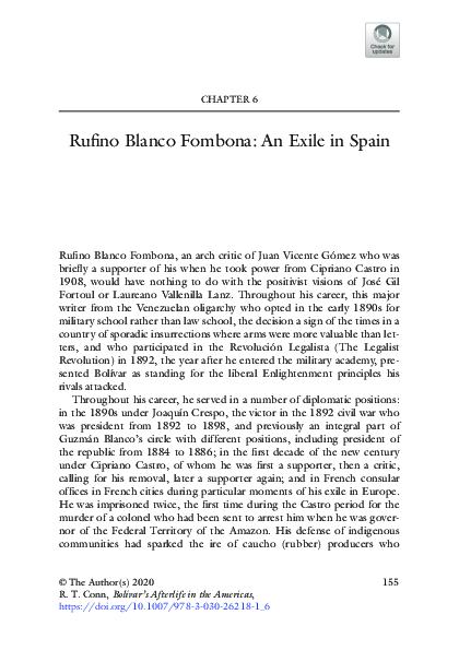(PDF) Rufino Blanco Fombona: An Exile in Spain