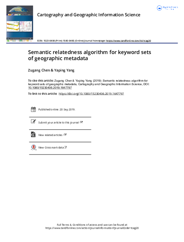 (PDF) Semantic relatedness algorithm for keyword sets of geographic ...
