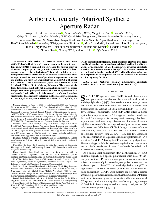 (PDF) Airborne Circularly Polarized Synthetic Aperture Radar
