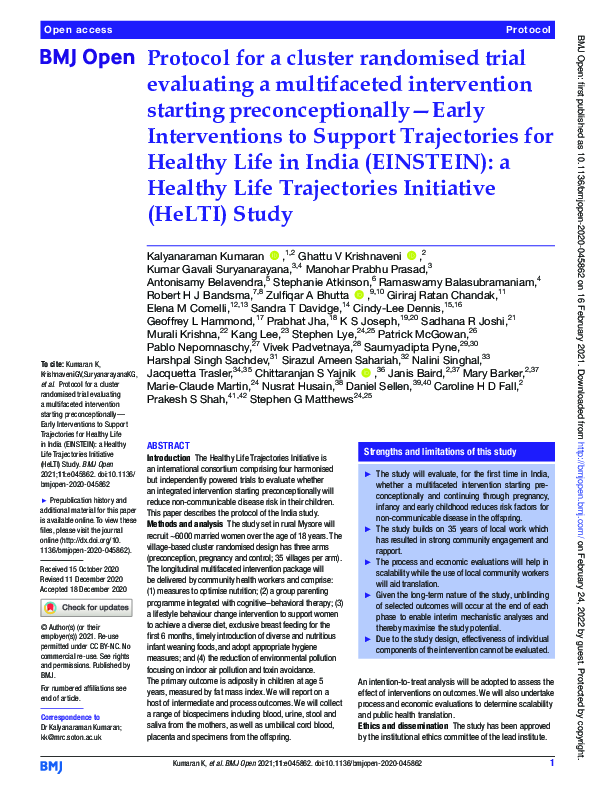 (PDF) Protocol for a cluster randomised trial evaluating a multifaceted ...