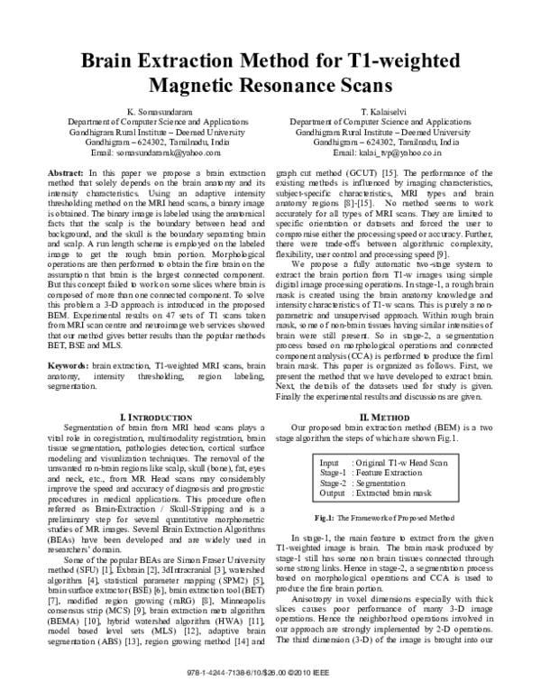 (PDF) Brain extraction method for T1-weighted magnetic resonance scans ...