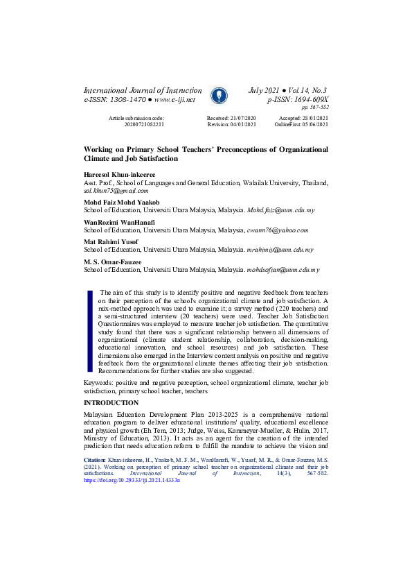 (PDF) International Journal of Instruction