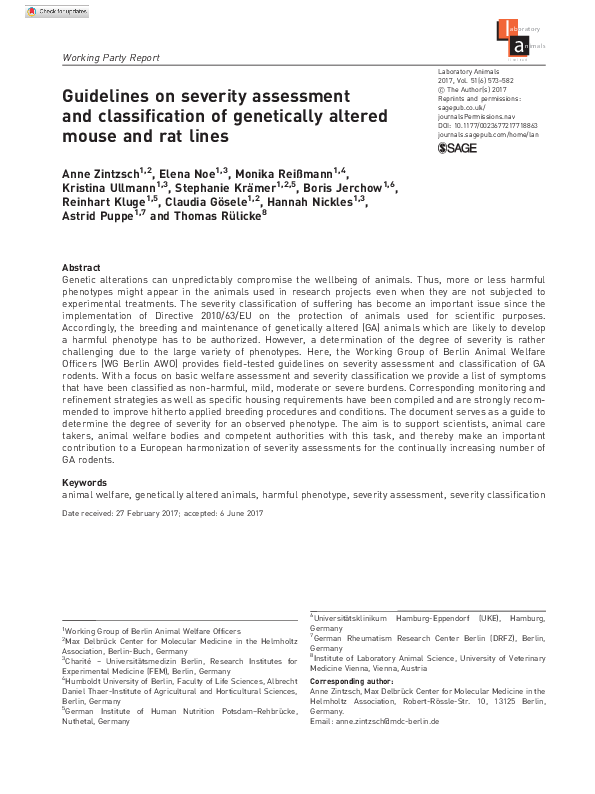 (PDF) Guidelines on severity assessment and classification of ...