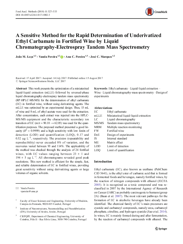 (PDF) A Sensitive Method for the Rapid Determination of Underivatized ...