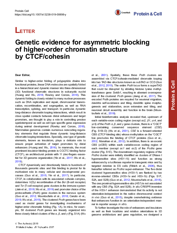 (PDF) Genetic evidence for asymmetric blocking of higher-order ...