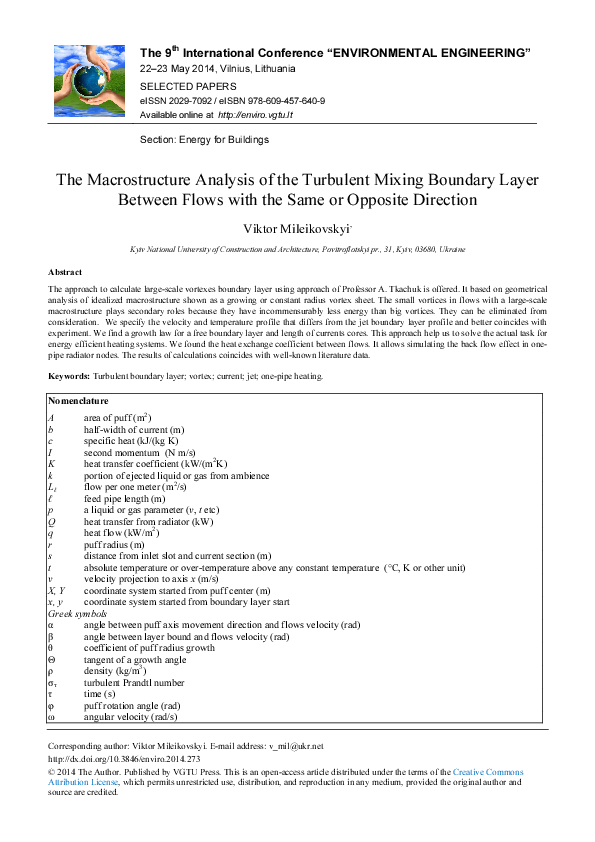 (PDF) The Macrostructure Analysis of the Turbulent Mixing Boundary ...