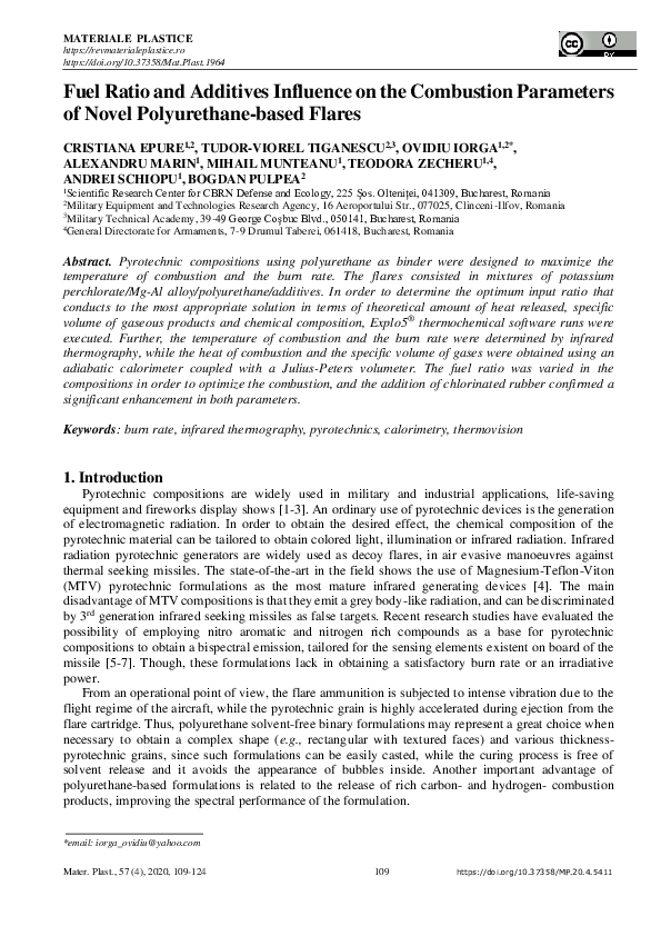 (PDF) Fuel Ratio and Additives Influence on the Combustion Parameters ...
