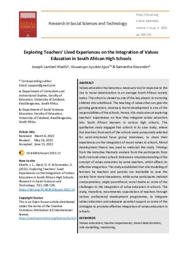 (PDF) Exploring Teachers’ Lived Experiences on the Integration of ...