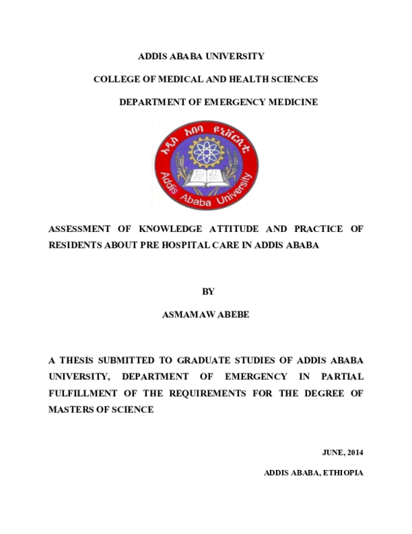 (PDF) Assessment of Knowledge Attitude and Practice of Residents About ...