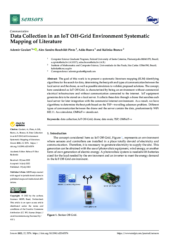(PDF) Data Collection in an IoT Off-Grid Environment Systematic Mapping ...