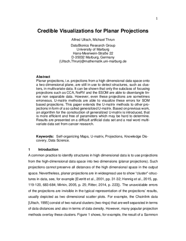 (PDF) Credible visualizations for planar projections