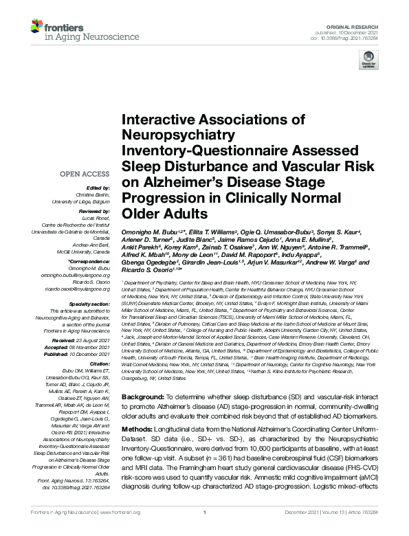 (PDF) Interactive Associations of Neuropsychiatry Inventory ...
