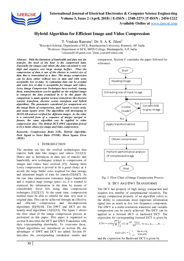 (PDF) Hybrid Algorithm for Efficient Image and Video Compression
