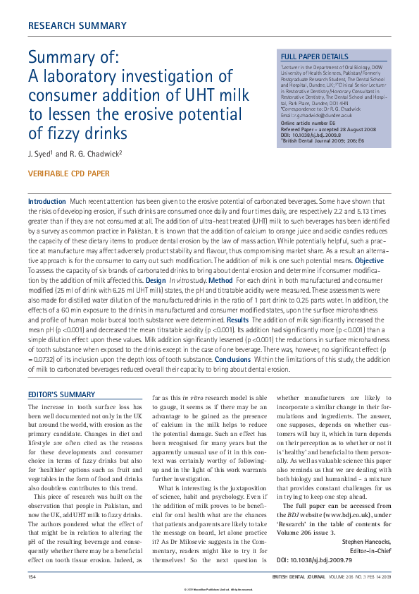 (PDF) Summary of A laboratory investigation of consumer addition of