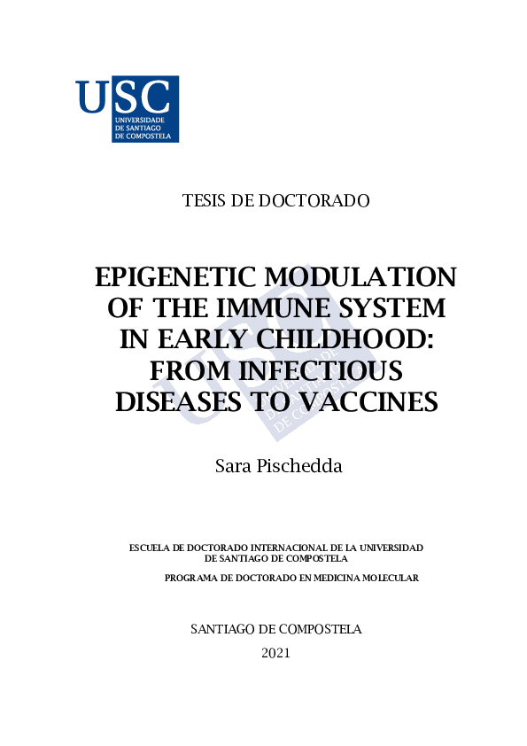 (PDF) Epigenetic modulation of the immune system in early childhood ...
