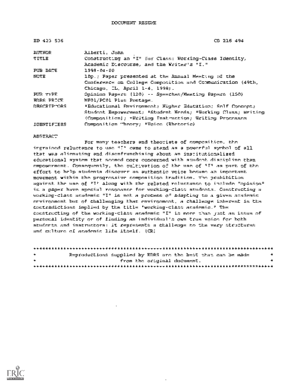 (PDF) Constructing an