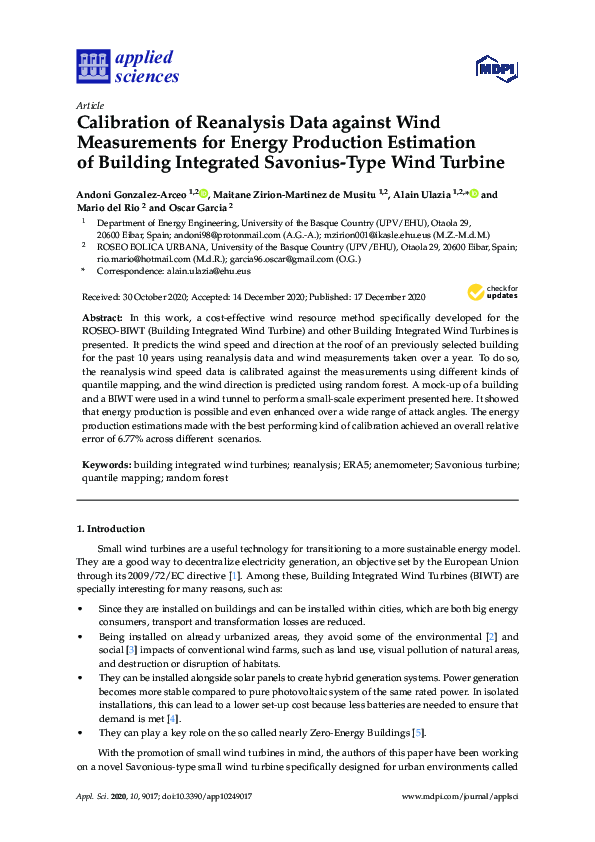 Photo inspiration: Wind Turbine Energy Yield Estimation Software Reference: Pdf Calibration Of Reanalysis Data Against Wind Measurements For