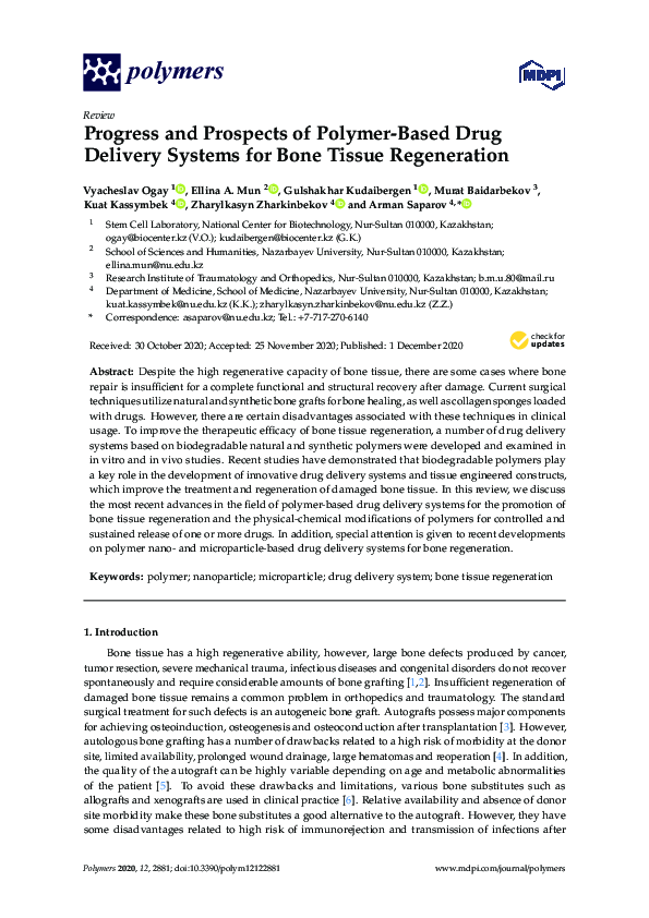 (PDF) Progress and Prospects of Polymer-Based Drug Delivery Systems for ...