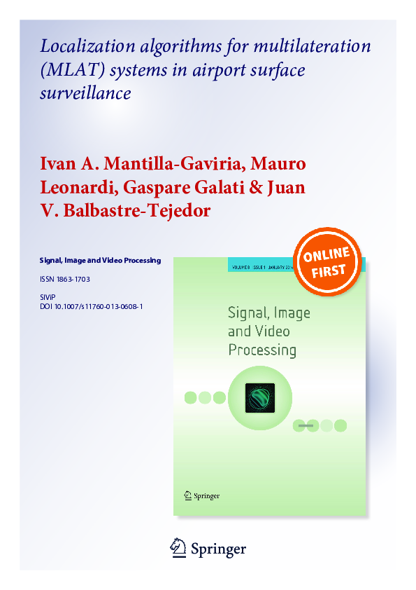 (PDF) Localization algorithms for multilateration (MLAT) systems in ...