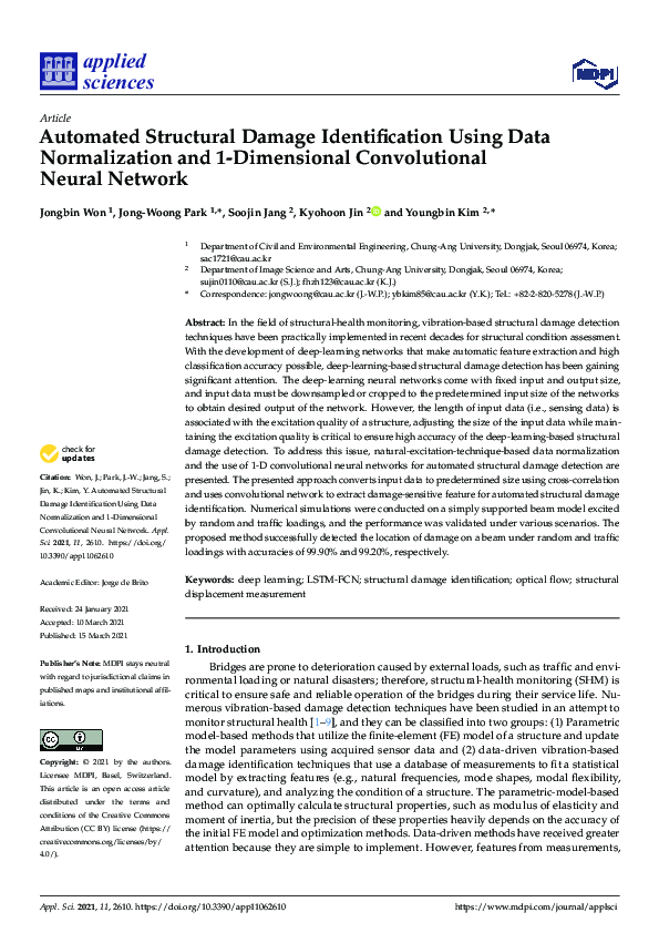 (PDF) Automated Structural Damage Identification Using Data ...