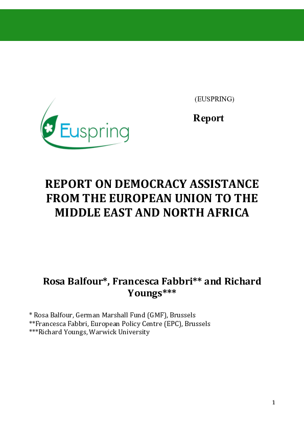 (PDF) Report on democracy assistance from the European Union to the ...